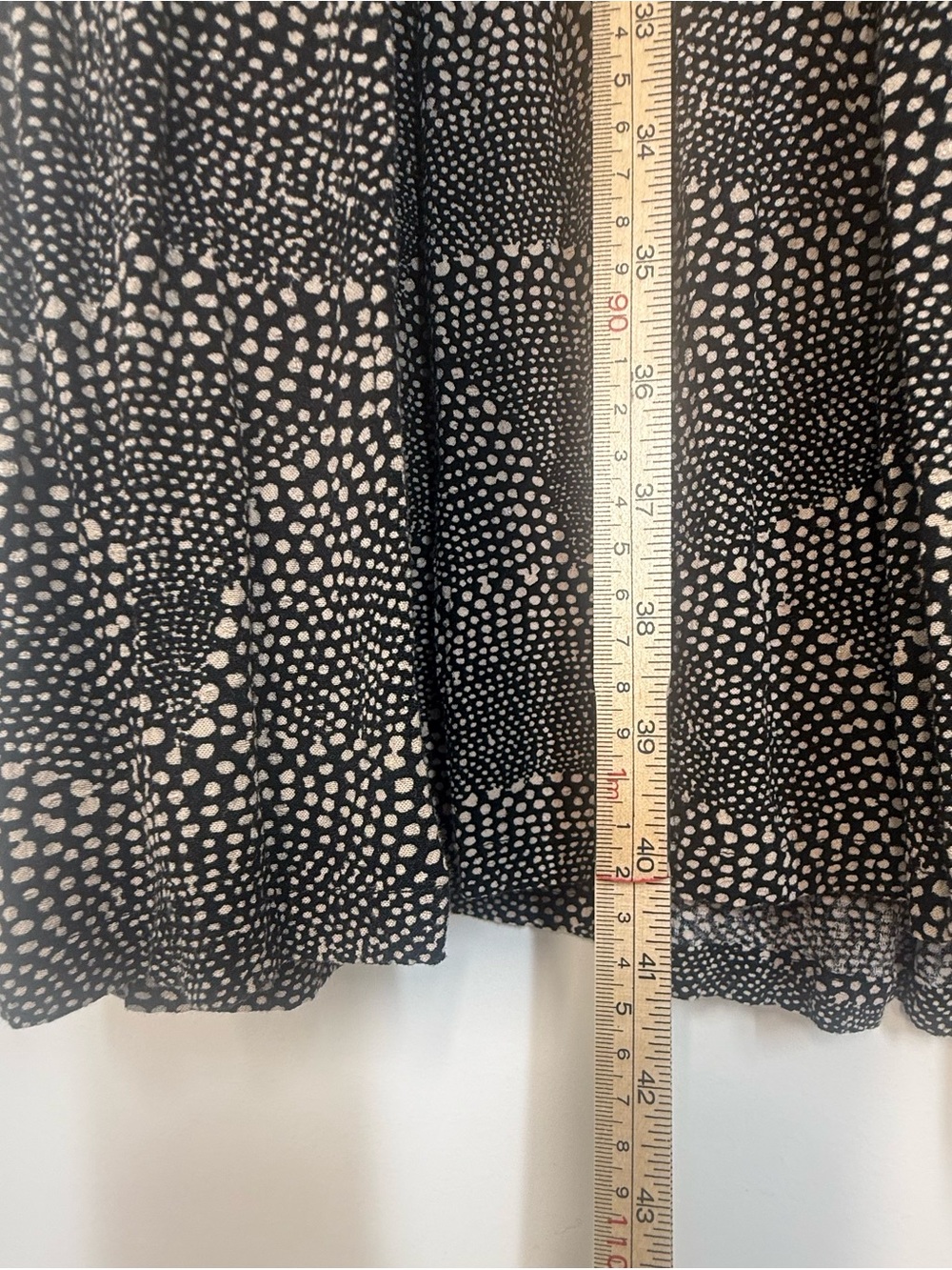 Maeve Anthropologie Black Tan Boho Printed V-Neck Long Sleeve Tiered Dress XL - Picture 10 of 12